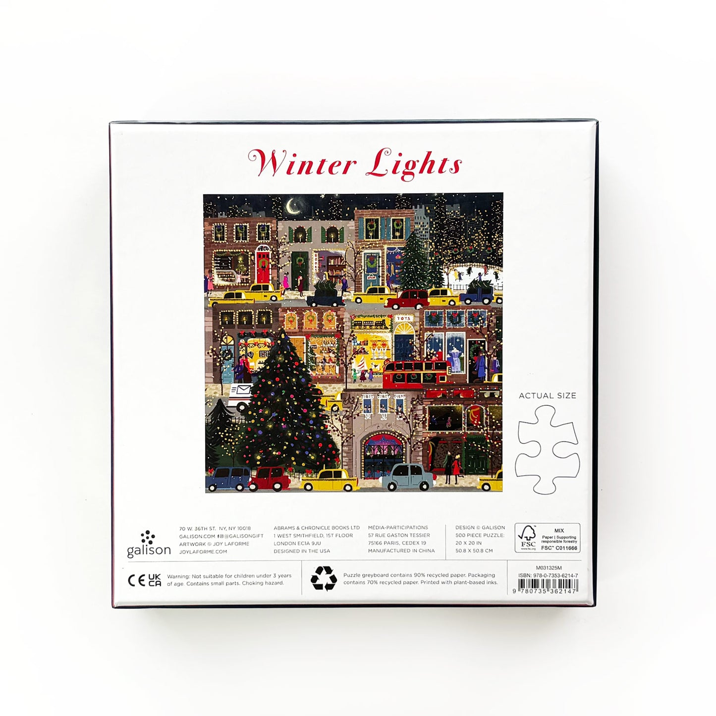 Rompecabezas Winter Lights – 500 piezas con detalles metalizados
