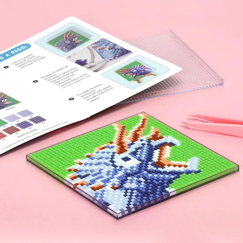 Crea tu propio mosaico con píxeles – Dinosaurio