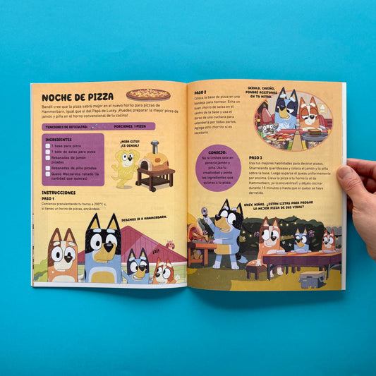 Bluey. Actividades: Libro de cocina del restaurante elegante