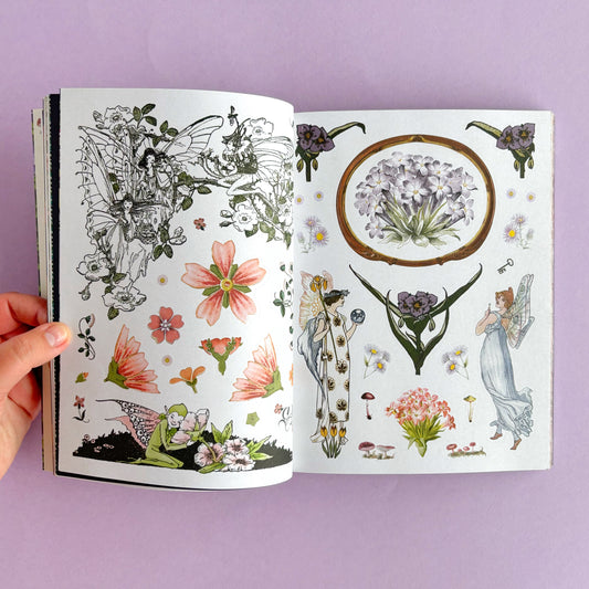 Libro de Stickers y papeles decorativos Fantasy & Fable | Sticker Emporium
