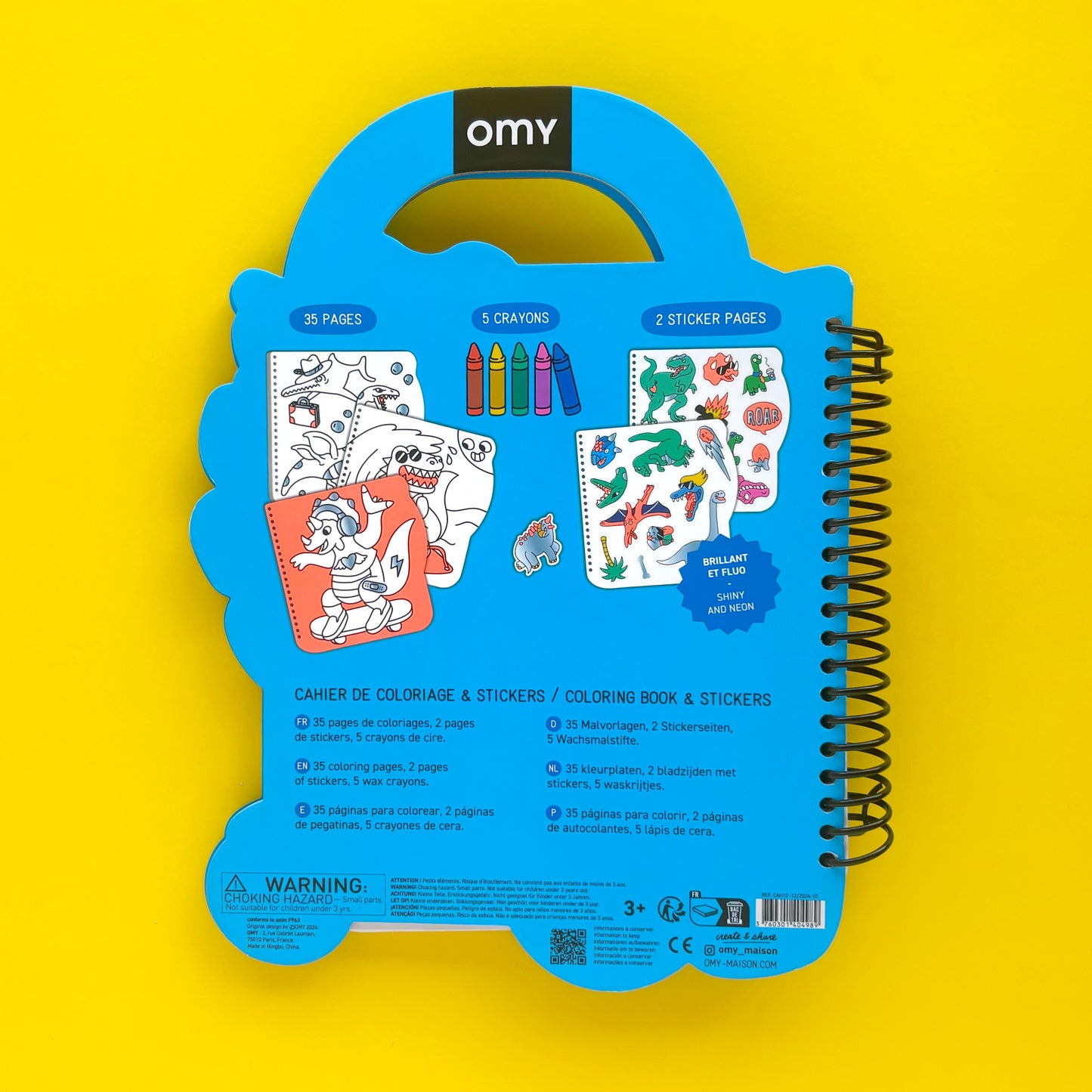 Súper Libro de Colorear: Dino (Incluye stickers y crayones)