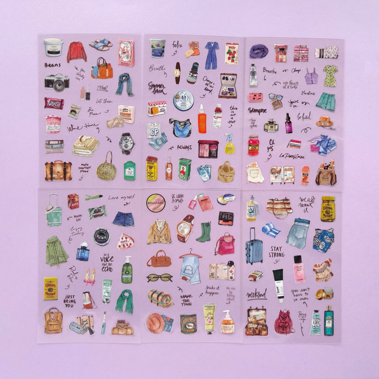 Stickers Aesthetics - Modo Viajero