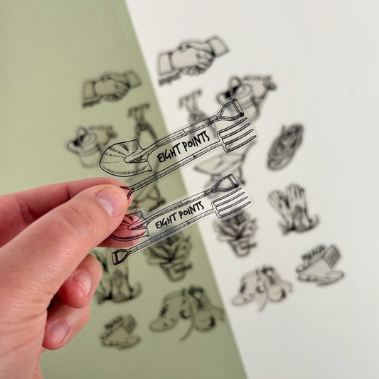 Stickers Garden Whisper - Vintage Black & White (20 piezas)