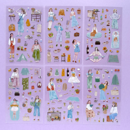 Set de sticker Summer Sunshine (4 hojas): Colección Seasonal Days