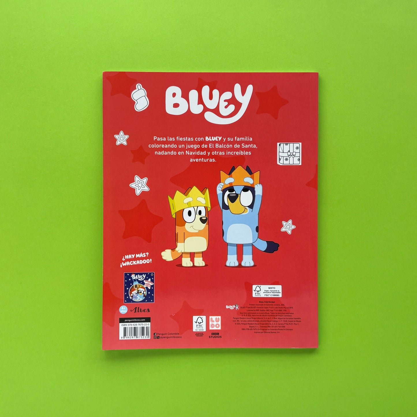 Bluey. Feliz Navidad – Libro para colorear