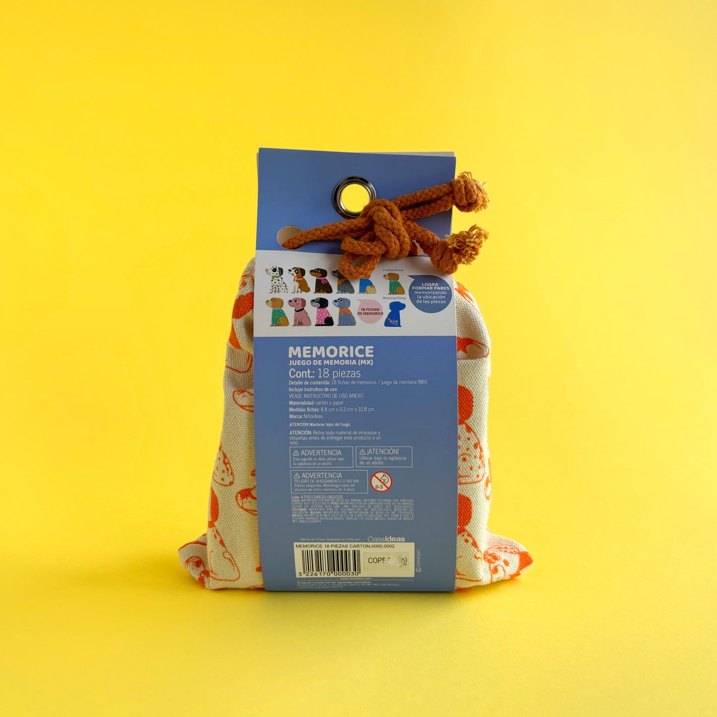 Juego memorice – Perros (18 piezas)