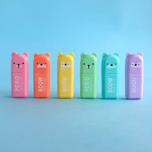 Resaltadores Mini Boow – Estuche Portátil x6