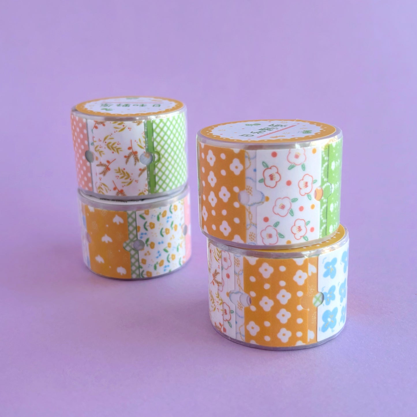 Jardín Pastel – Washi Stickers en rollo - Venta por unidad