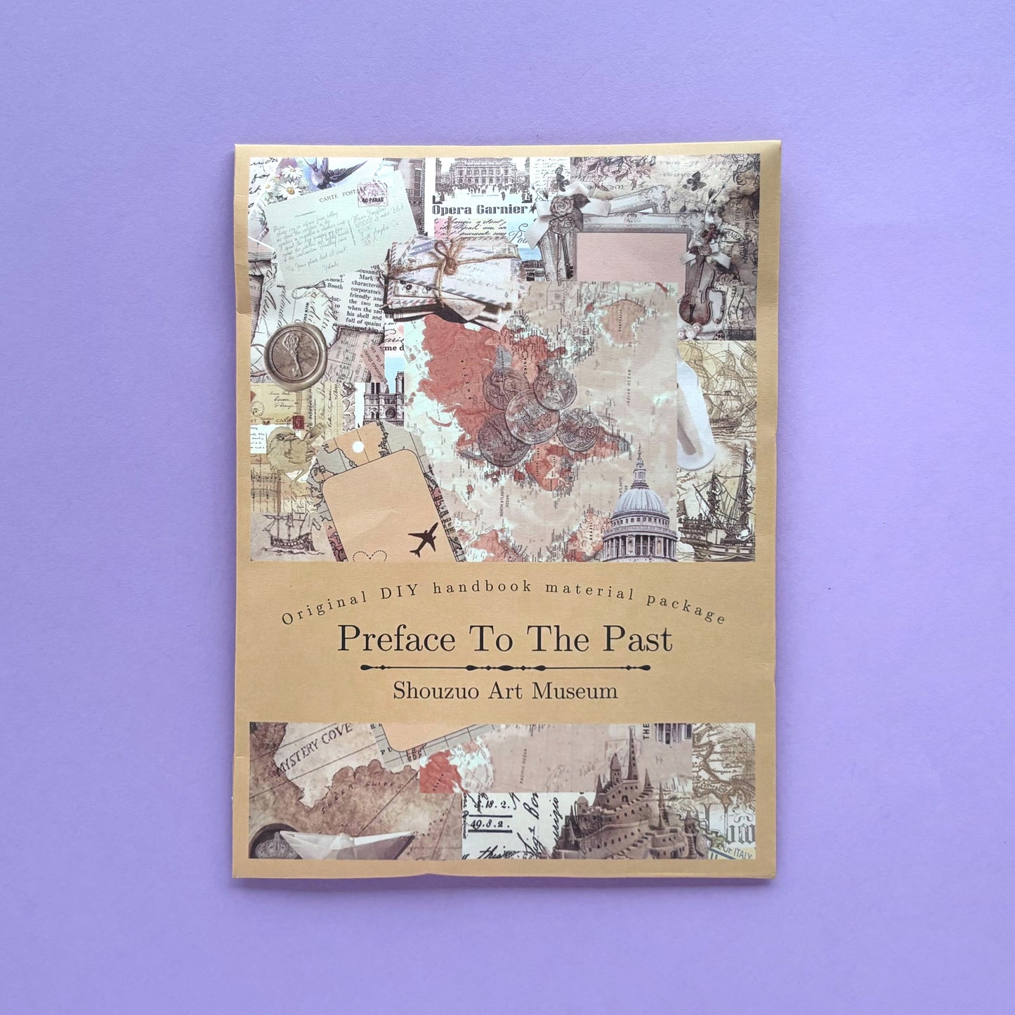 Paquete de papeles y stickers vintage Preface to the past - Para scrapbooking o proyectos creativos