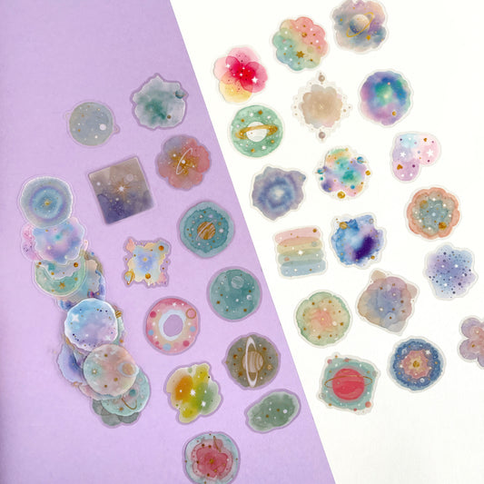 Set de Stickers Galactic Dreams (56 piezas)