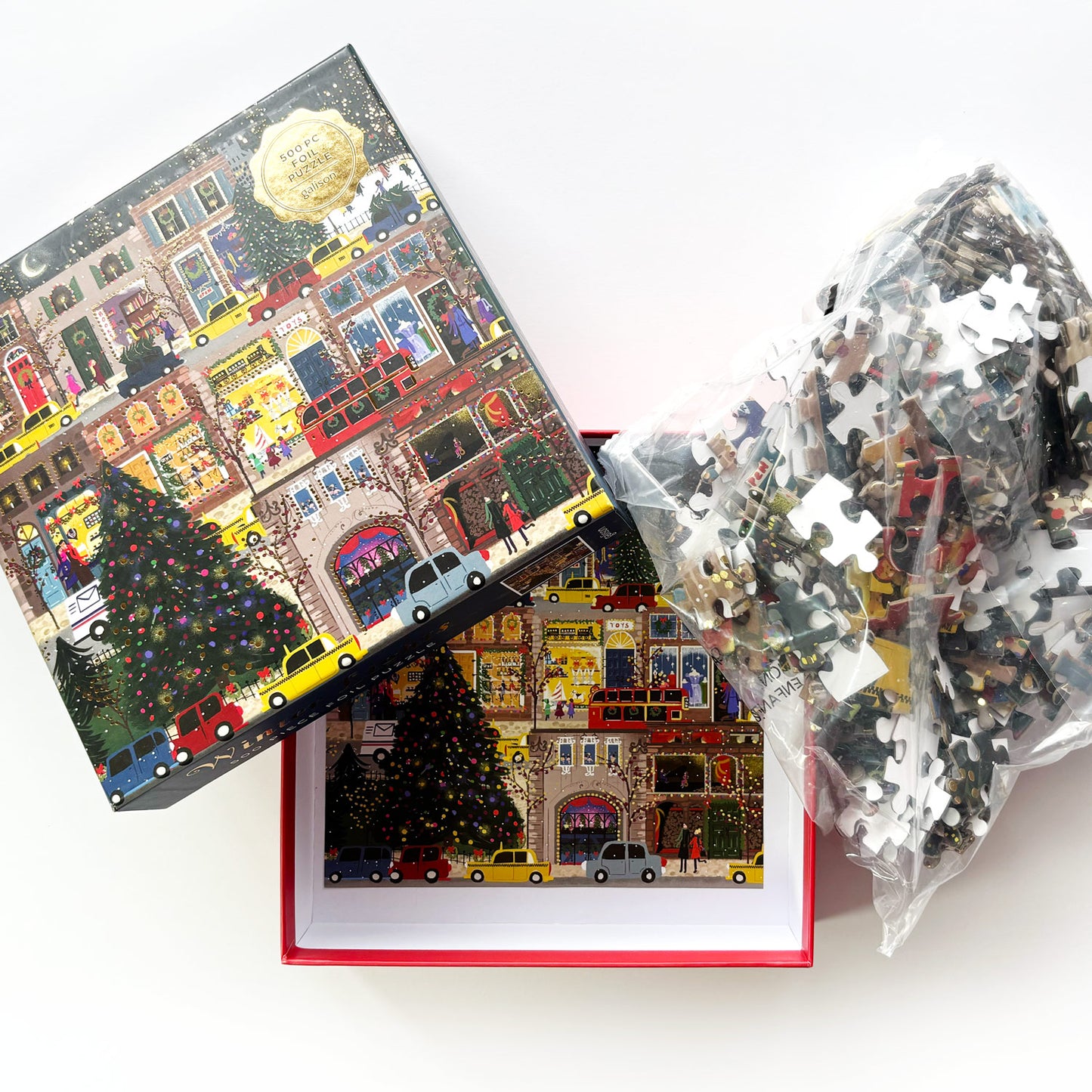 Rompecabezas Winter Lights – 500 piezas con detalles metalizados