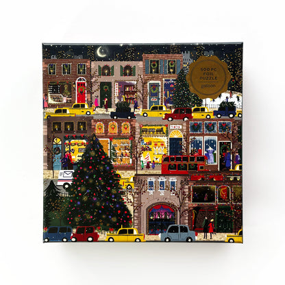 Rompecabezas Winter Lights – 500 piezas con detalles metalizados