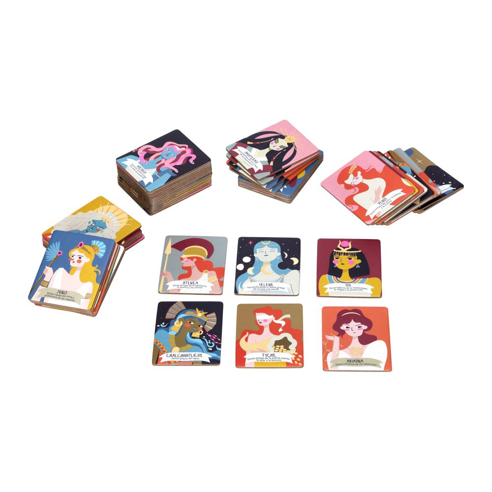 Juego memorice – Mujeres Divinas; Diosas y deidades de la mitología (50 piezas)