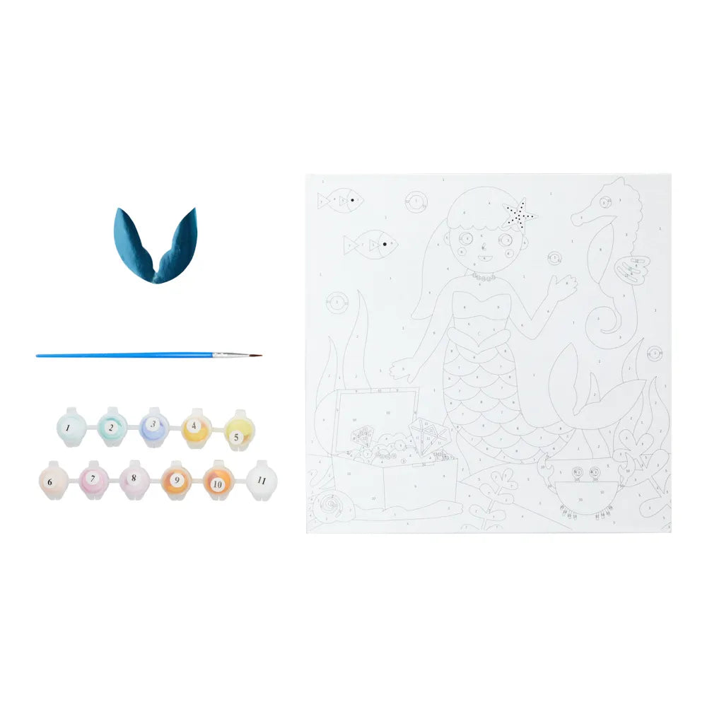 Set pinta por números – Sirena