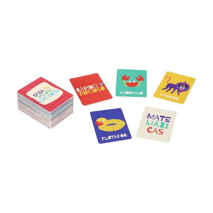 Juego familiar ¿Qué soy? Todos saben menos tú + Complemento 106 tarjeta