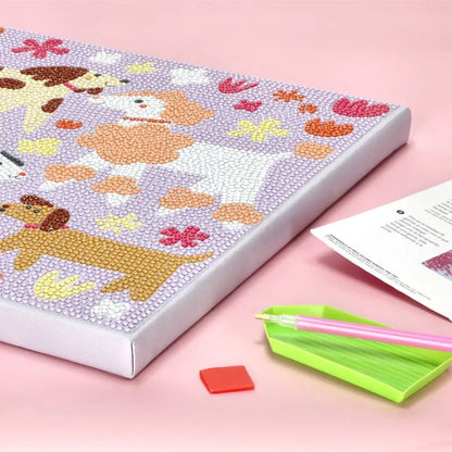 Set de creación Pinta con gemas avanzado – Perros