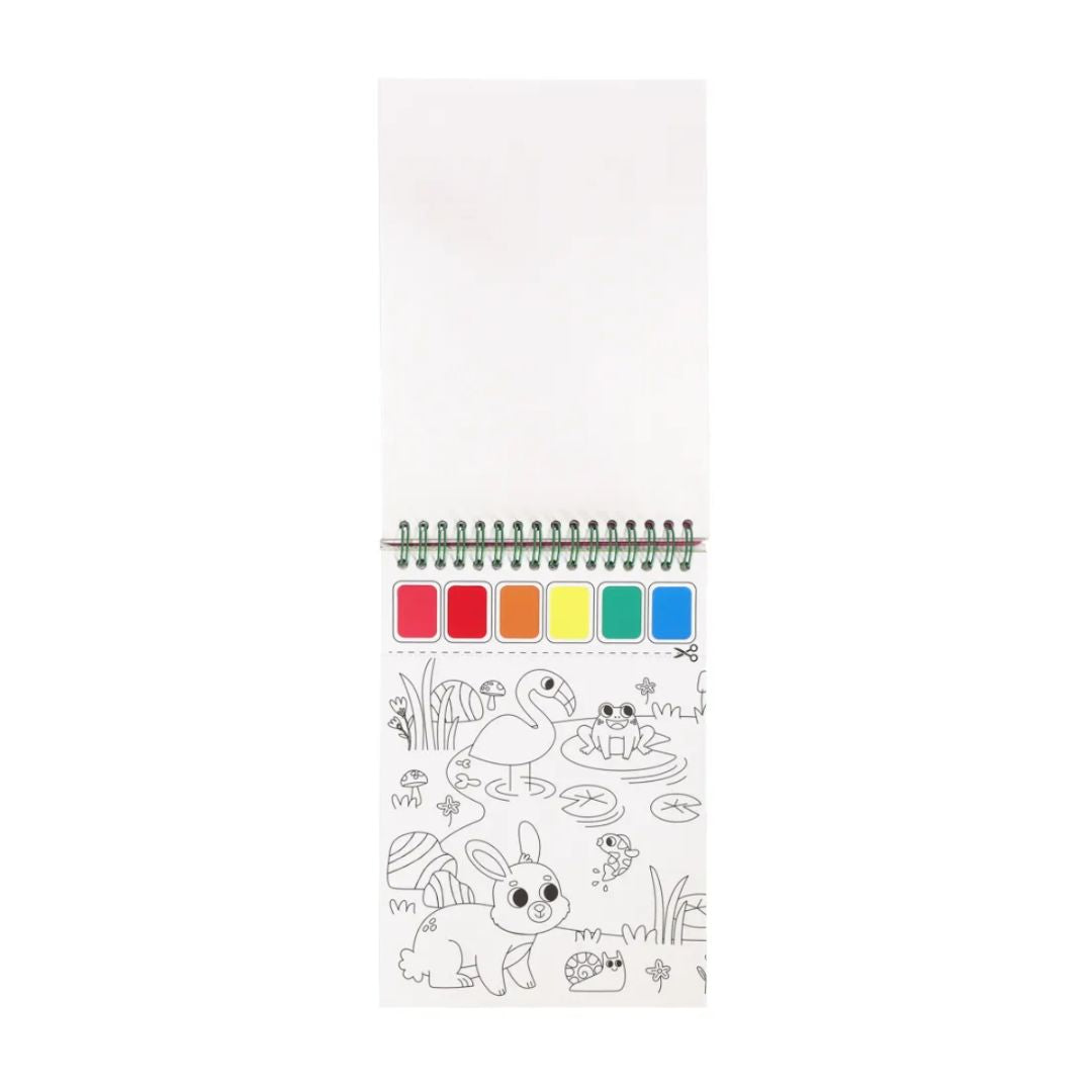Block creativo de acuarela para pintar - Tamaño A5 con pincel