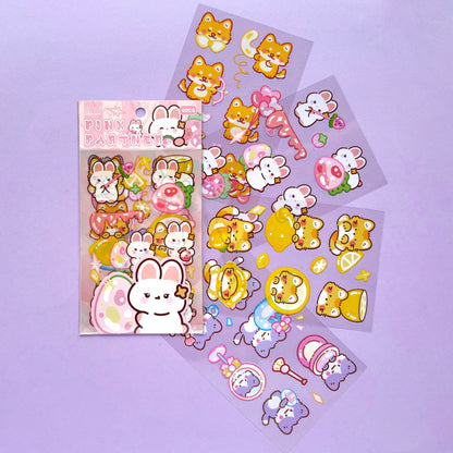 Stickers Animales Kawaii - Pink partner