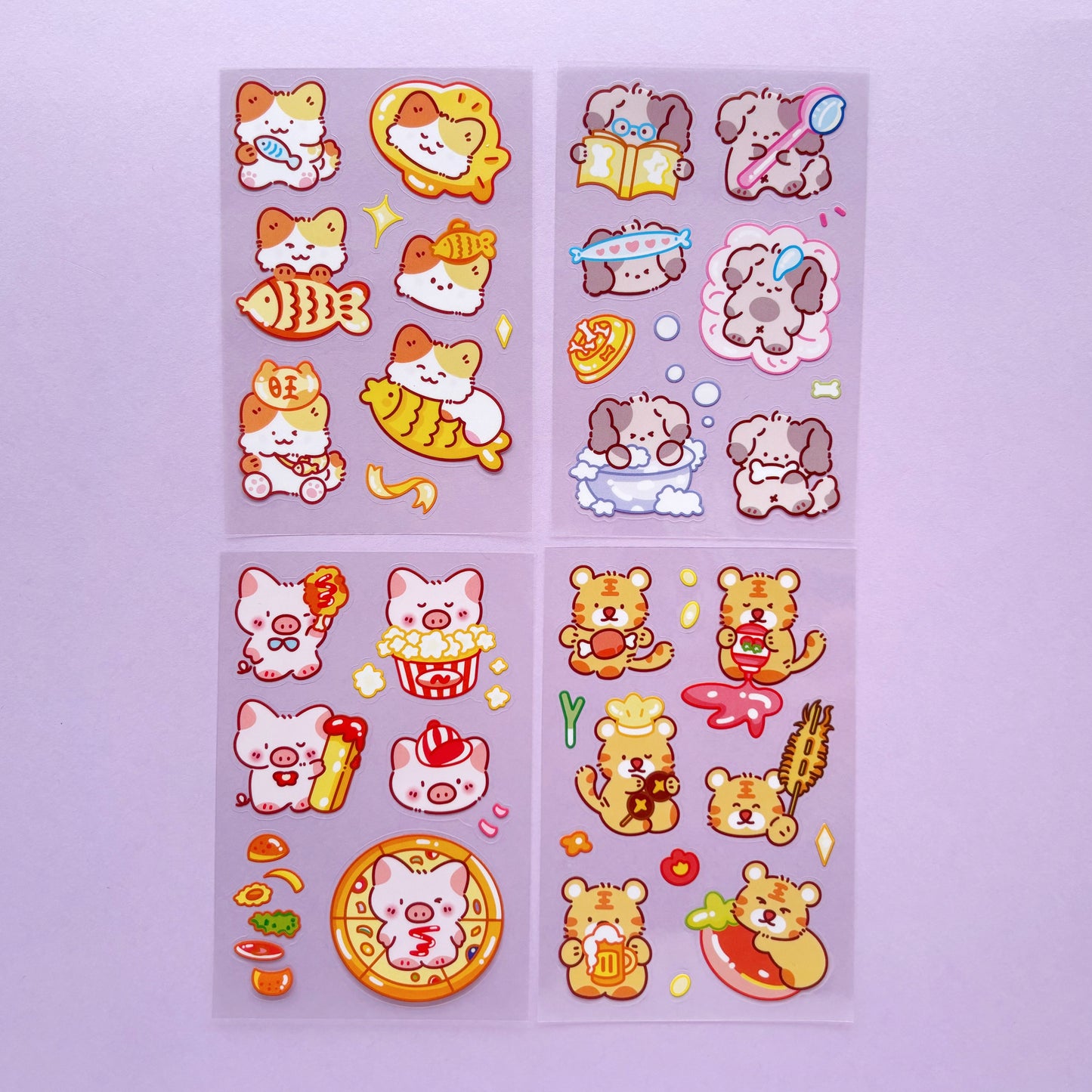 Stickers Animales Kawaii - Fishing Diary