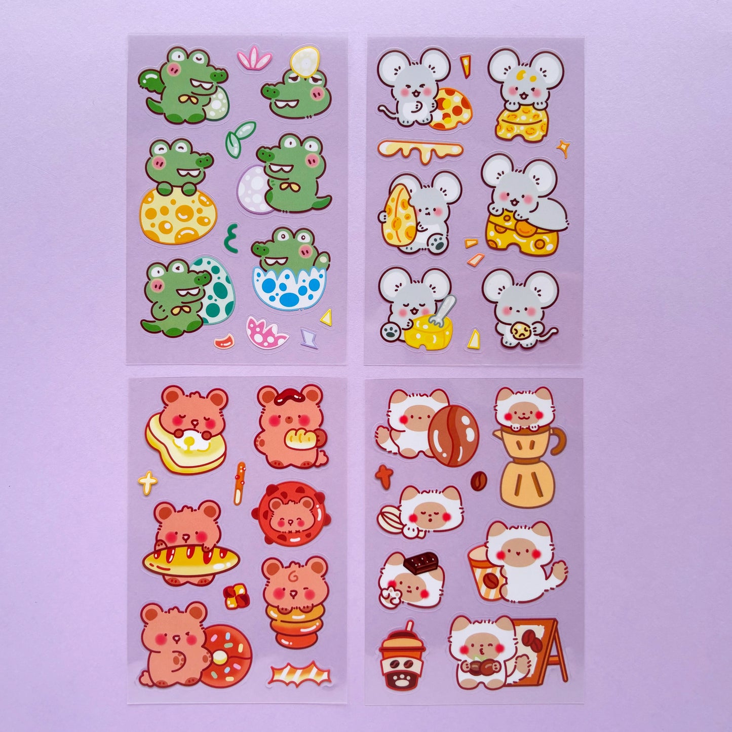 Stickers Animales Kawaii - Warm dreams