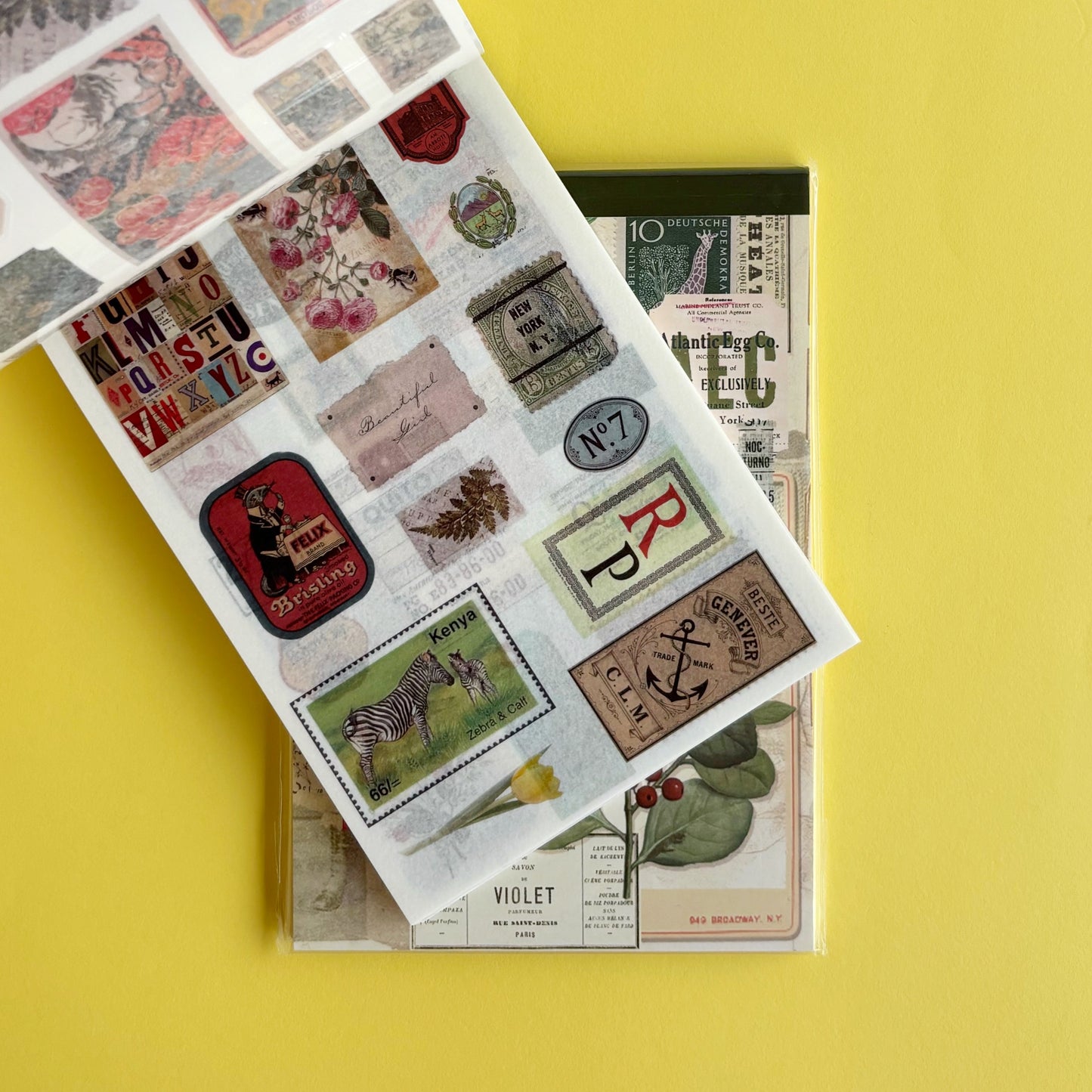 Bloc de sticker y papeles - Poems in the forest