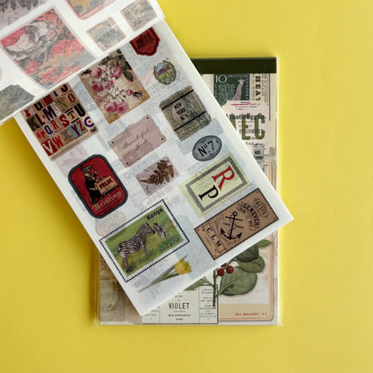 Bloc de sticker y papeles - Poems in the forest