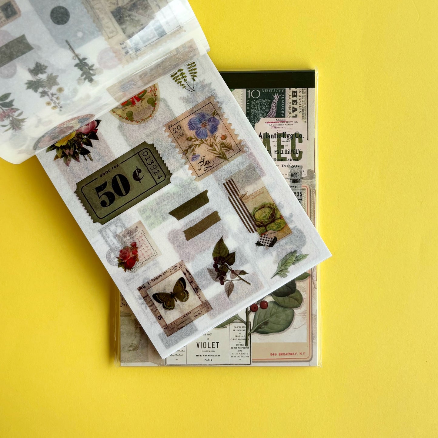 Bloc de sticker y papeles - Poems in the forest