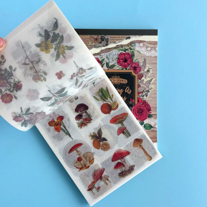 Bloc de stickers y papeles - Blooming like flowers