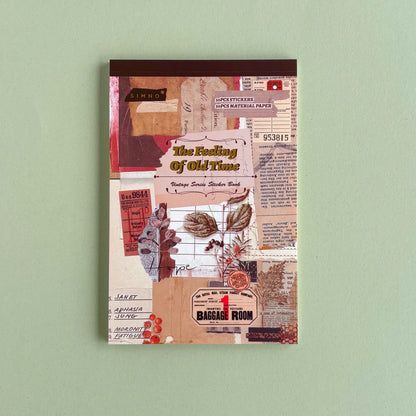 Bloc de Sticker y papeles Ephemera "A feeling of another time"