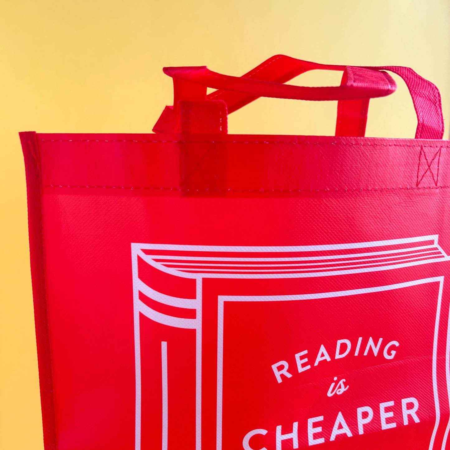 Bolsa reutilizable de compras - Reading is Cheaper Than Therapy