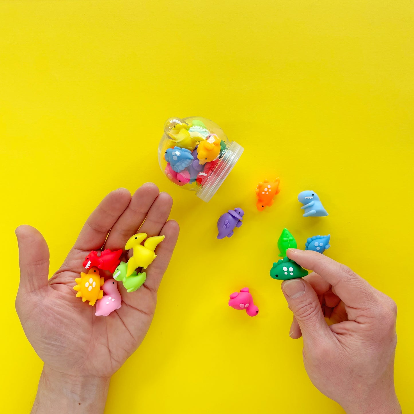 Miniborradores dinosaurios – Frasco x 12