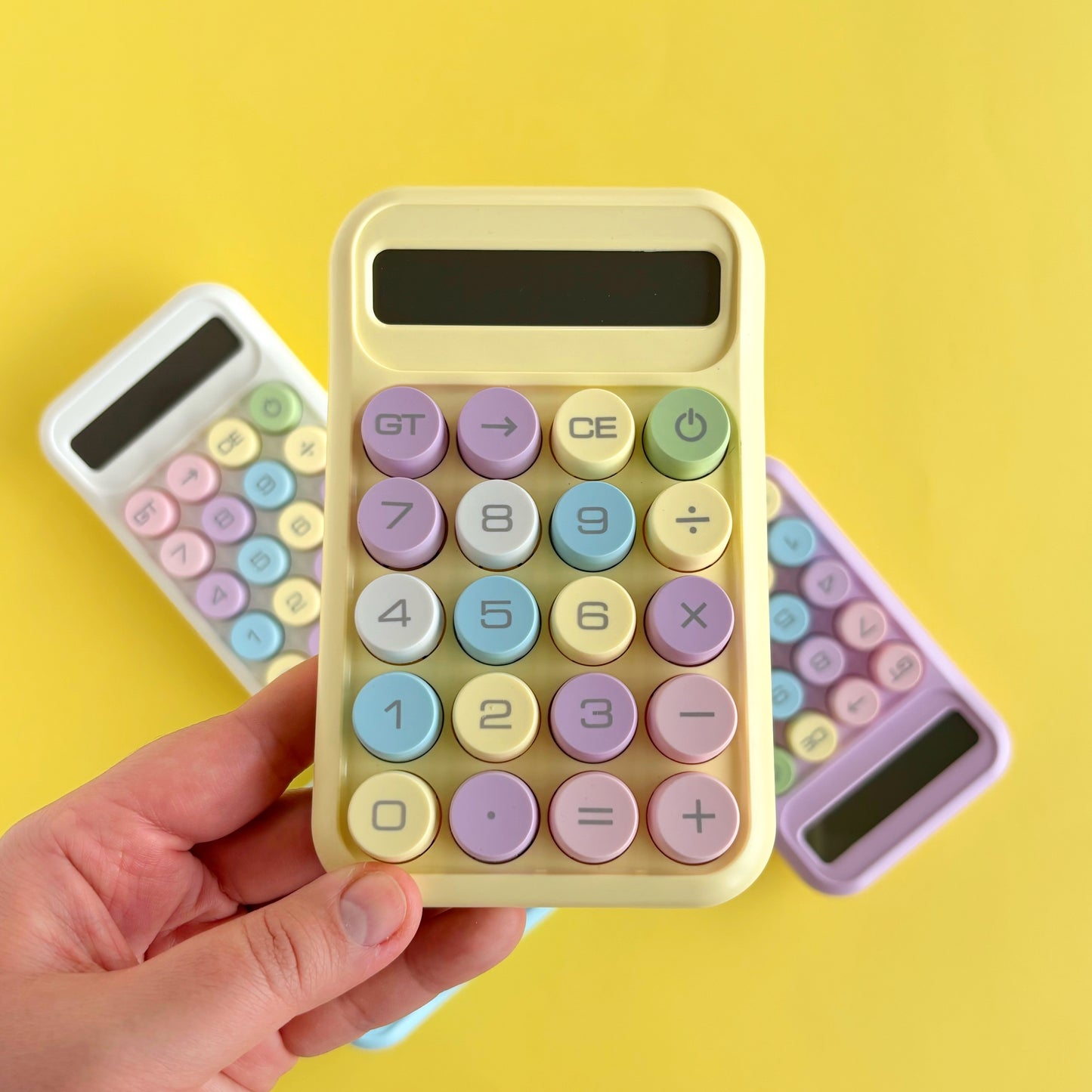Calculadora Kawaii Colores Pastel – Tamaño Mediano