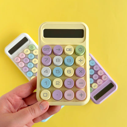 Calculadora Kawaii Colores Pastel – Tamaño Mediano