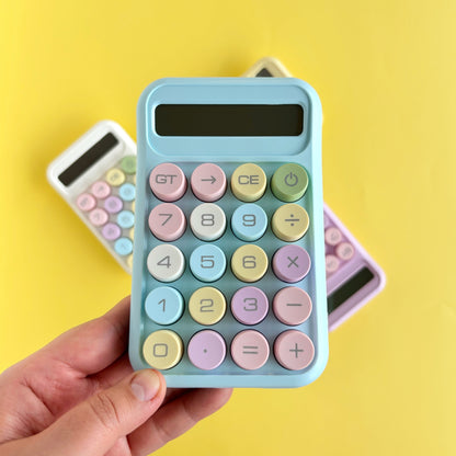 Calculadora Kawaii Colores Pastel – Tamaño Mediano