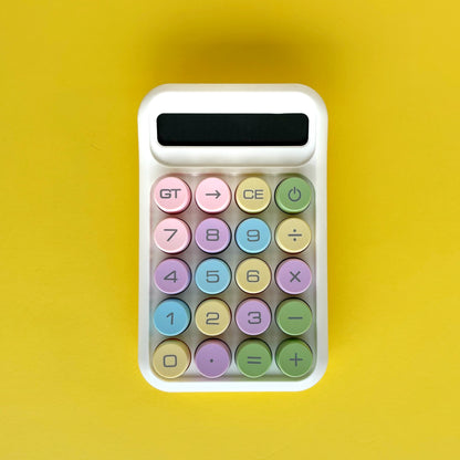 Calculadora Kawaii Colores Pastel – Tamaño Mediano