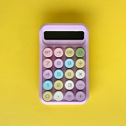 Calculadora Kawaii Colores Pastel – Tamaño Mediano