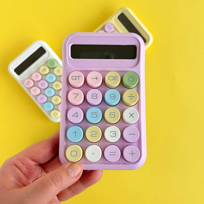 Calculadora Kawaii Colores Pastel – Tamaño Mediano