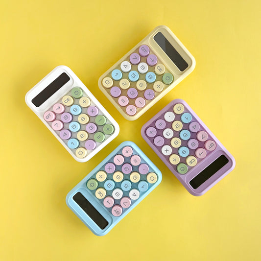 Calculadora Kawaii Colores Pastel – Tamaño Mediano
