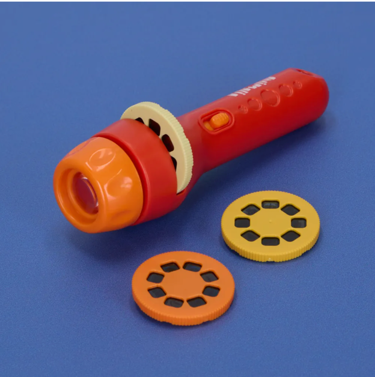 Proyector Animalia anaranjado – Con tres discos