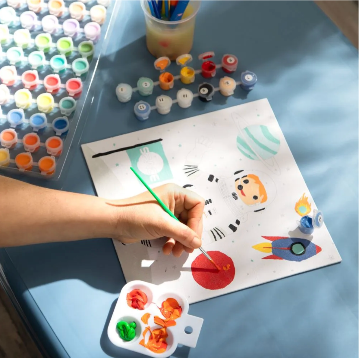 Set pinta por números – Astronauta