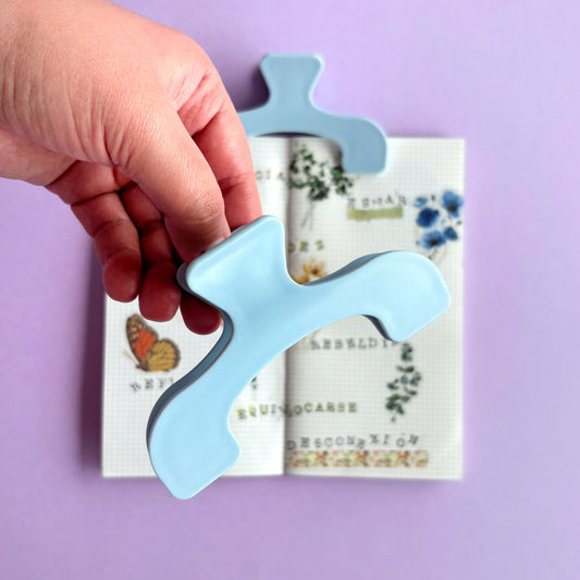 Clip Sujeta Páginas para Libros, Agendas y Cuadernos - Azul pastel