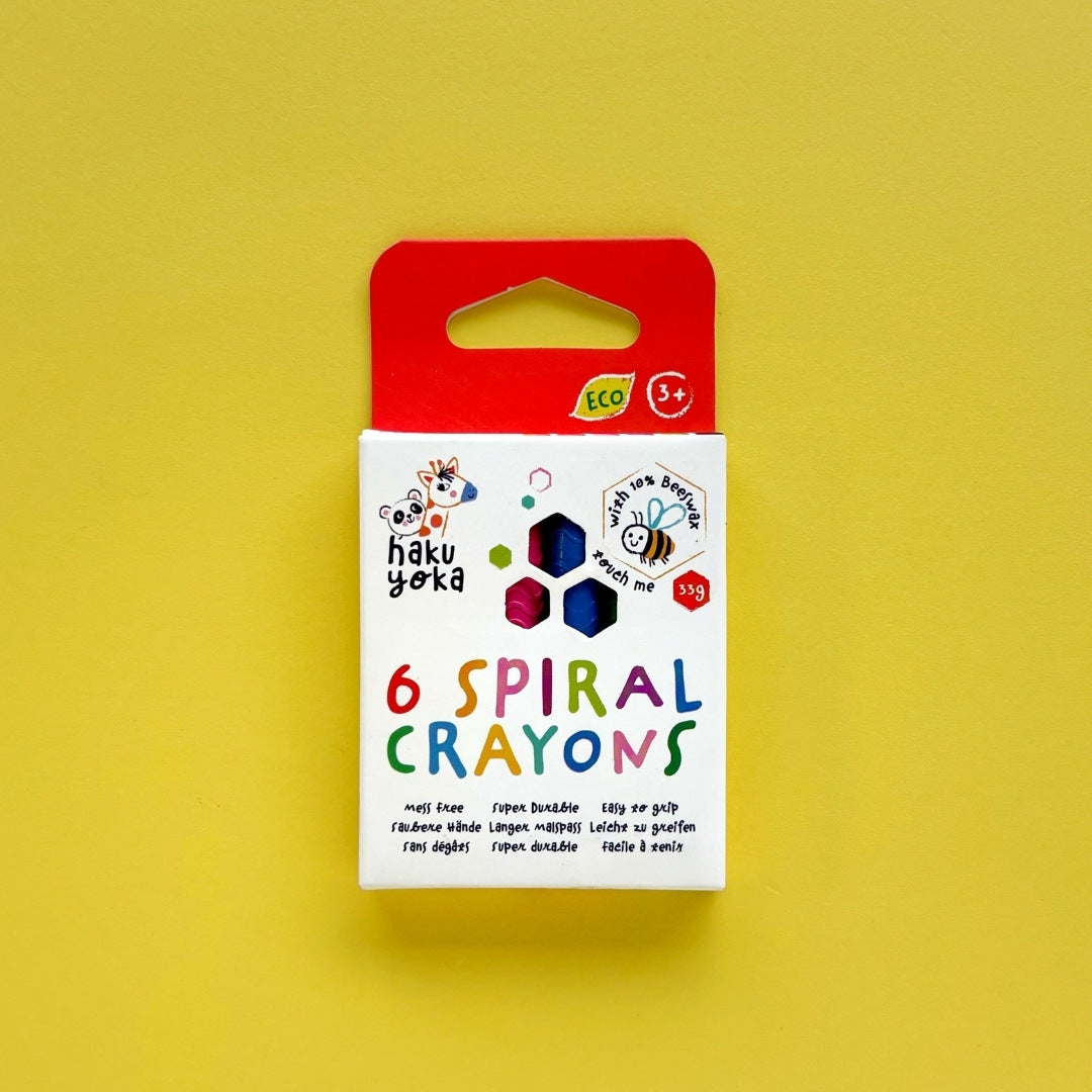 Minicrayones ecológicos en espiral caja X6