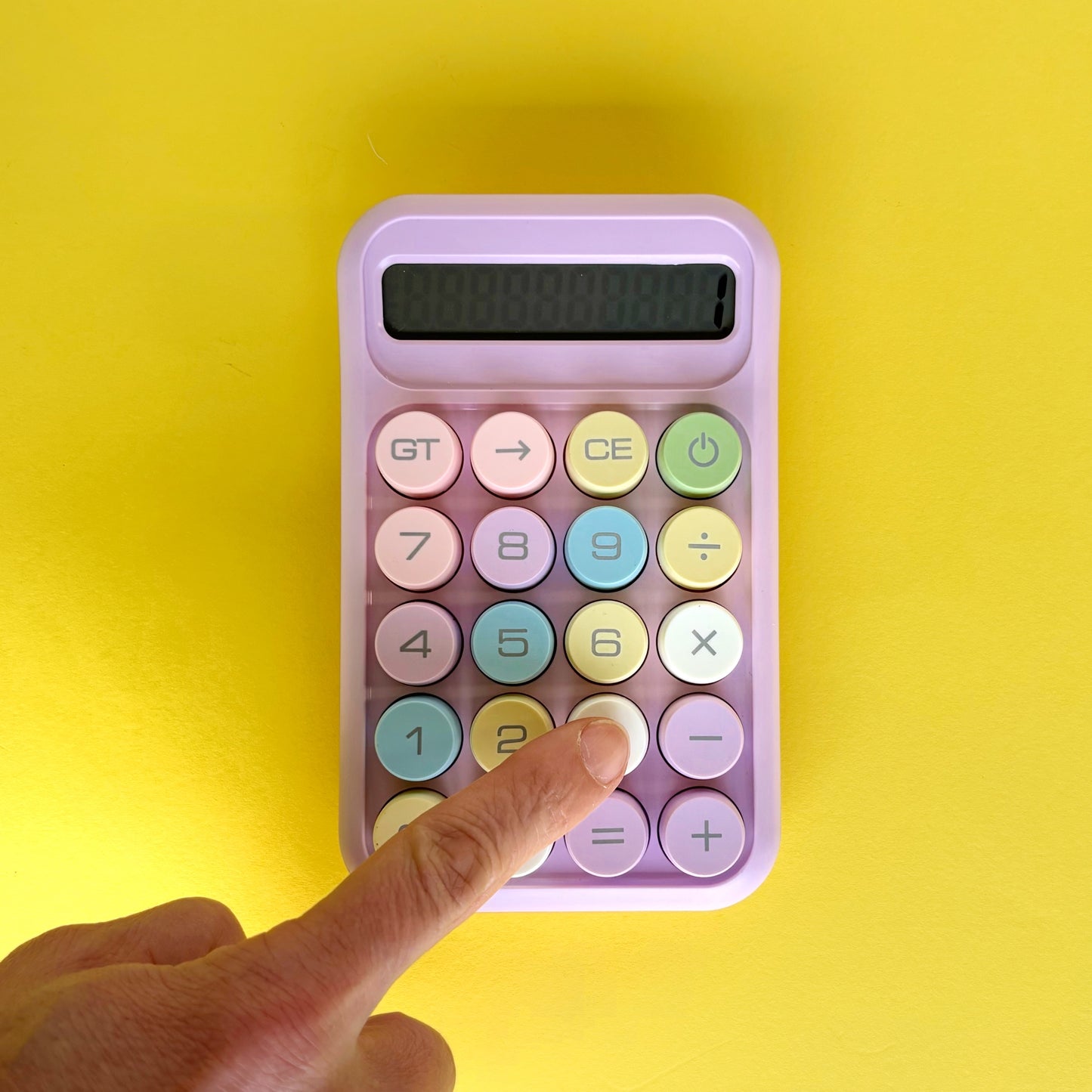 Calculadora Kawaii Colores Pastel – Tamaño Mediano