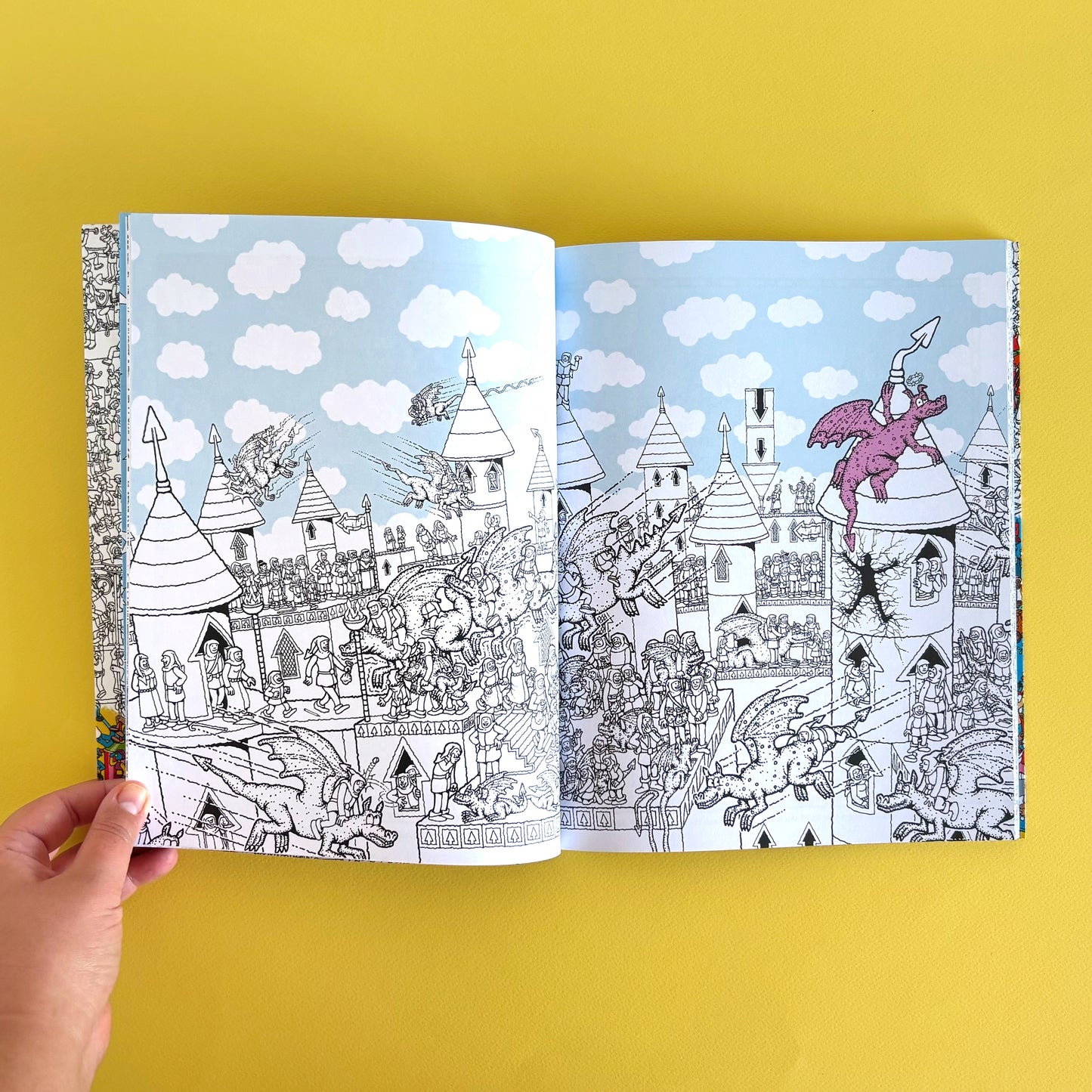 ¿Dónde está Wally? – Libro para colorear