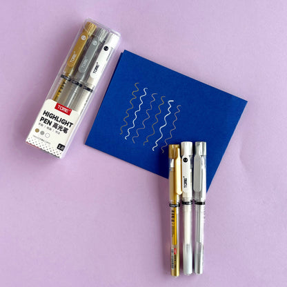 Set de Plumas Metalizadas Fine Line