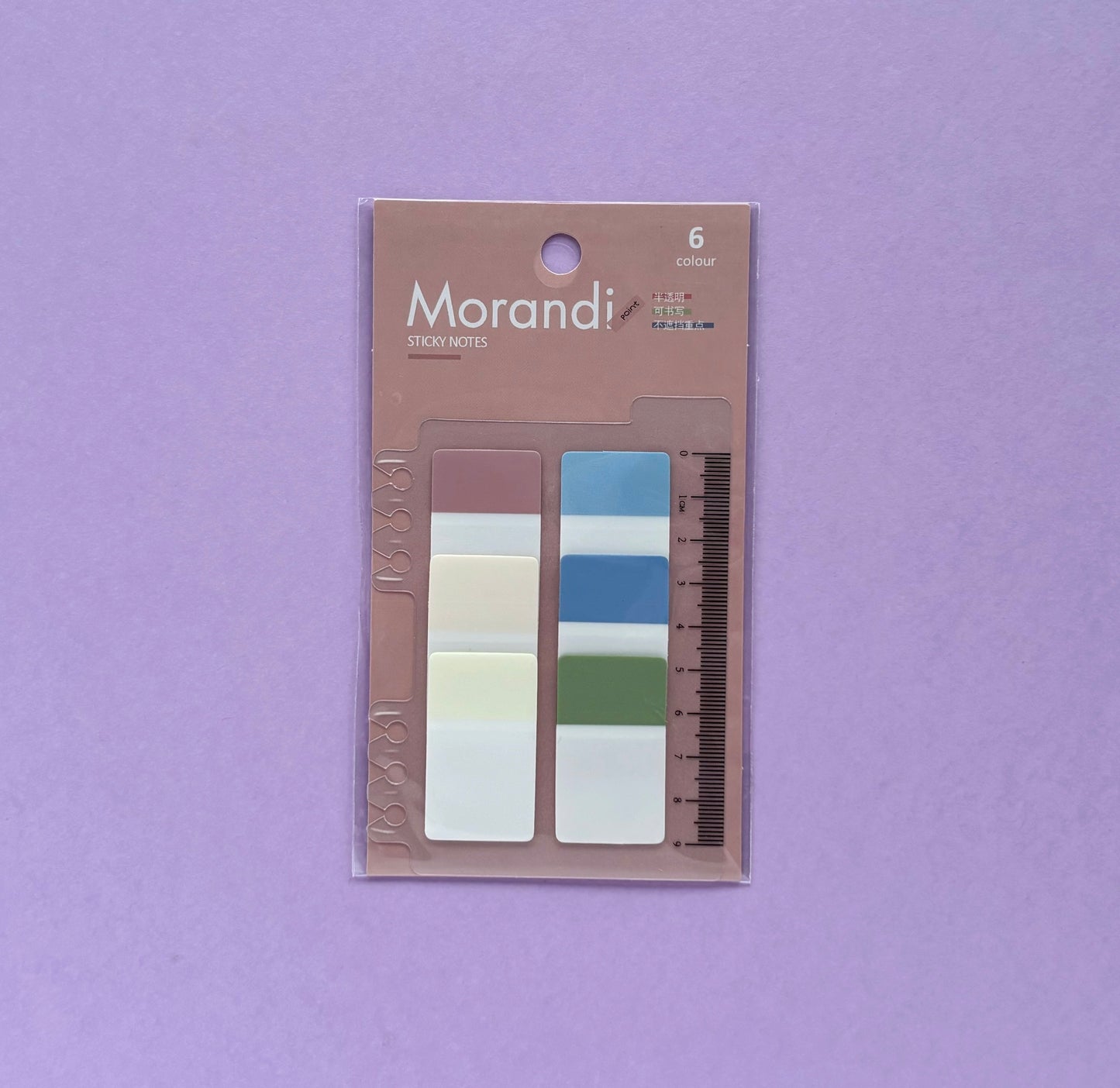 Notas Adhesivas Translúcidas Morandi x 6