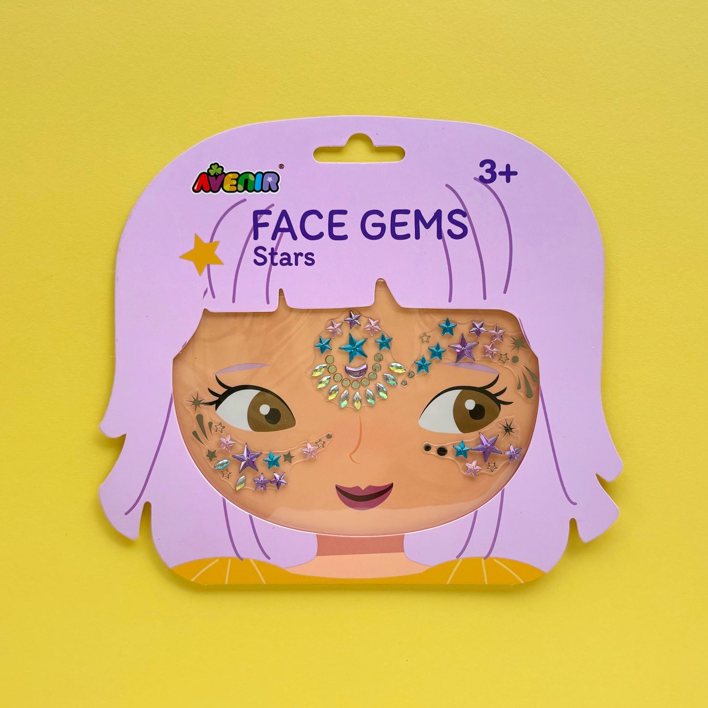 Gemas faciales para niñas de estrellas