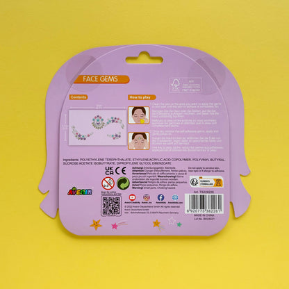 Gemas faciales para niñas de estrellas