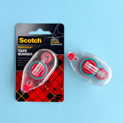 Cinta Adhesiva Doble Faz en Dispensador 3M Scotch - Permanente y libre de ácido (7,9 m) - Venta por unidad