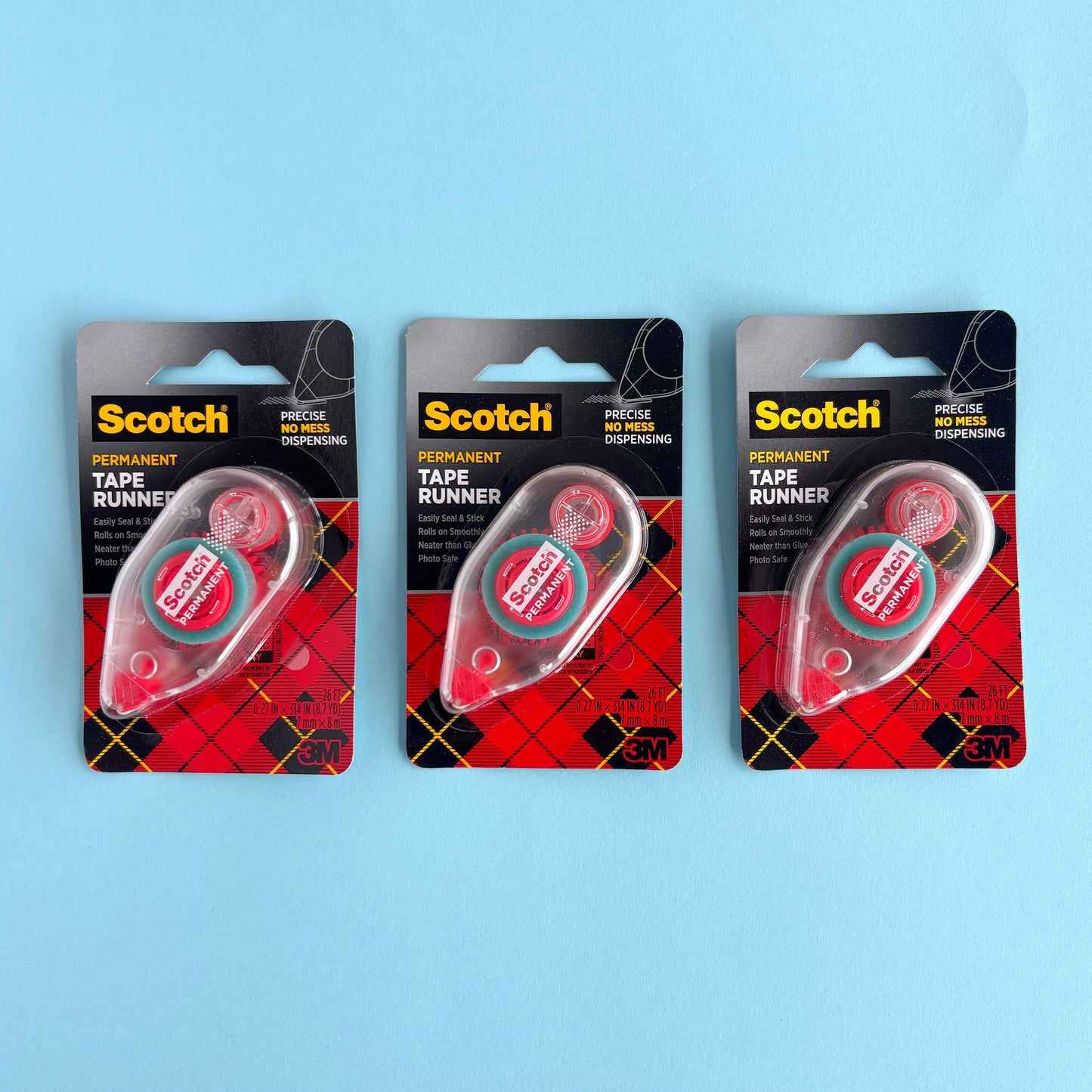 Cinta Adhesiva Doble Faz en Dispensador 3M Scotch - Permanente y libre de ácido (7,9 m) - Venta por unidad